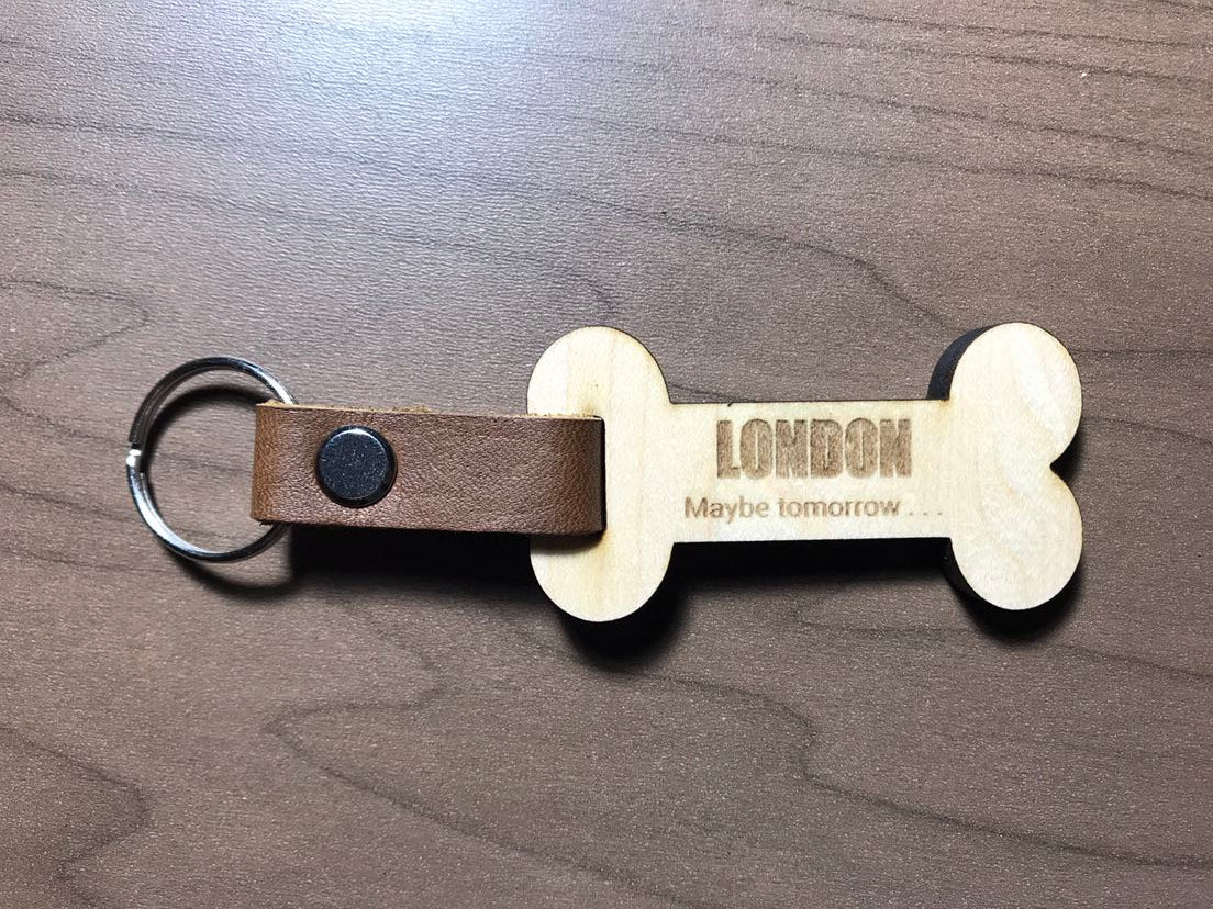 Dog Bone Keychain